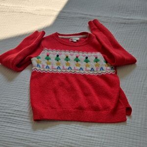 Boden Vibrant Red Knit Sweater Dize 7-8 Yr